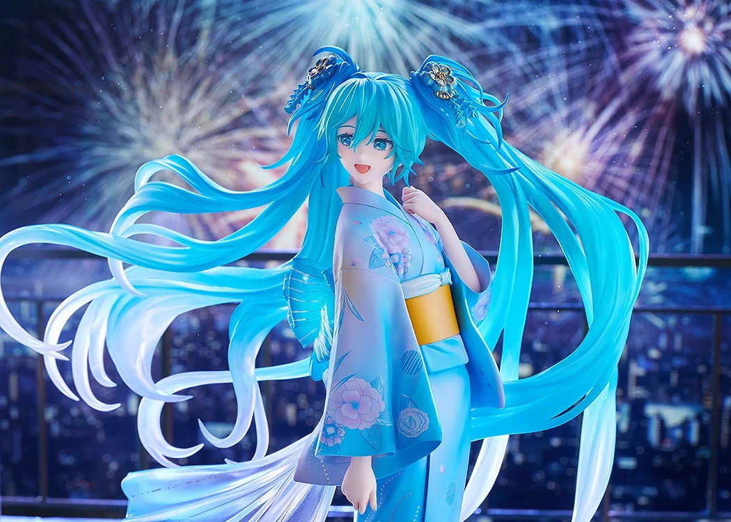 Figurine Hatsune Miku Ver. Music & Fire Works de Vocaloid par Good Smile Company